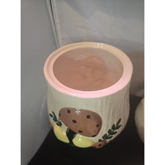 Vintage 1970’s Arnel’s Merry Mushroom Ceramic Canister Set of 5 W/ Lids - Picture 5 of 5